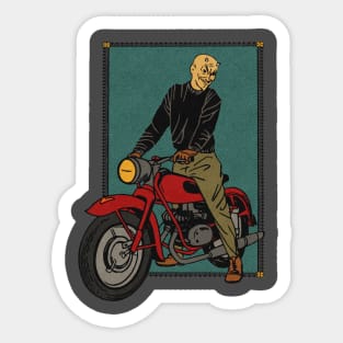 Demon Motorcycle Enthusiast Sticker